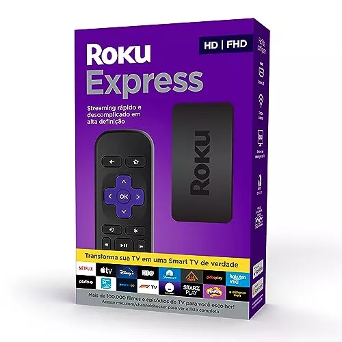 Roku Express - Streaming Player Full Hd, Tra
