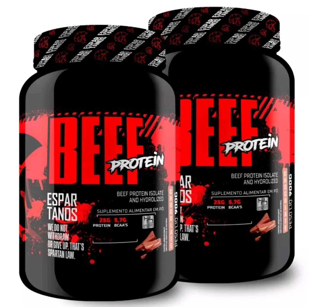 2x Whey Beef Protein 900g - Espartanos