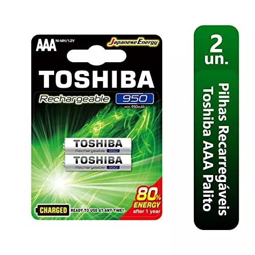 Pilha Recarregvel Toshiba Aaa 950mah (carte