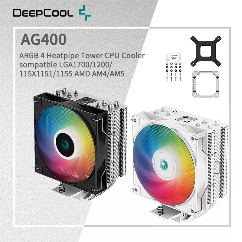Cooler Para Processador Deepcool Ag400 Argb