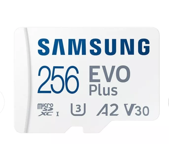 3 Unidades Samsung Memory Card Evo Plus 256g