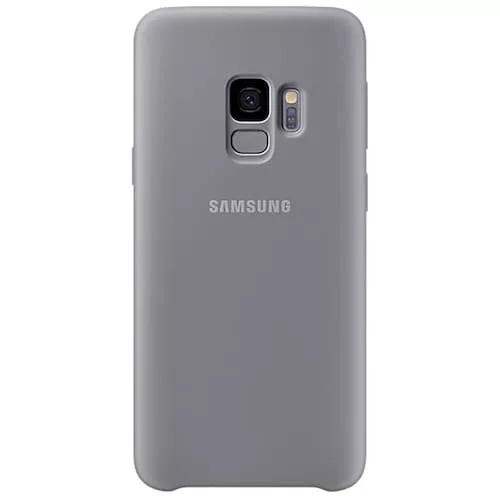 Capa Protetora Original Samsung Galaxy S9, Em Silicone - Cinza