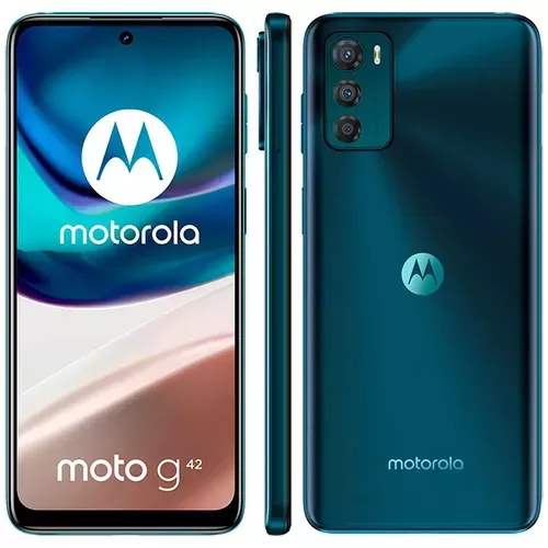 Motorola Moto G42 Azul 128gb, 4gb Ram, Tela De 6.4, Cmera Traseira Tripla, Android 12 E Processador Octa Core Snapdragon 680