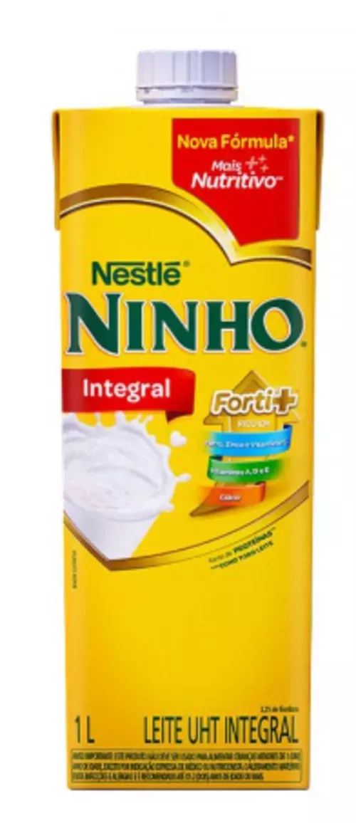 Leite Integral Uht Ninho Forti+ Vitaminado 1 Litro