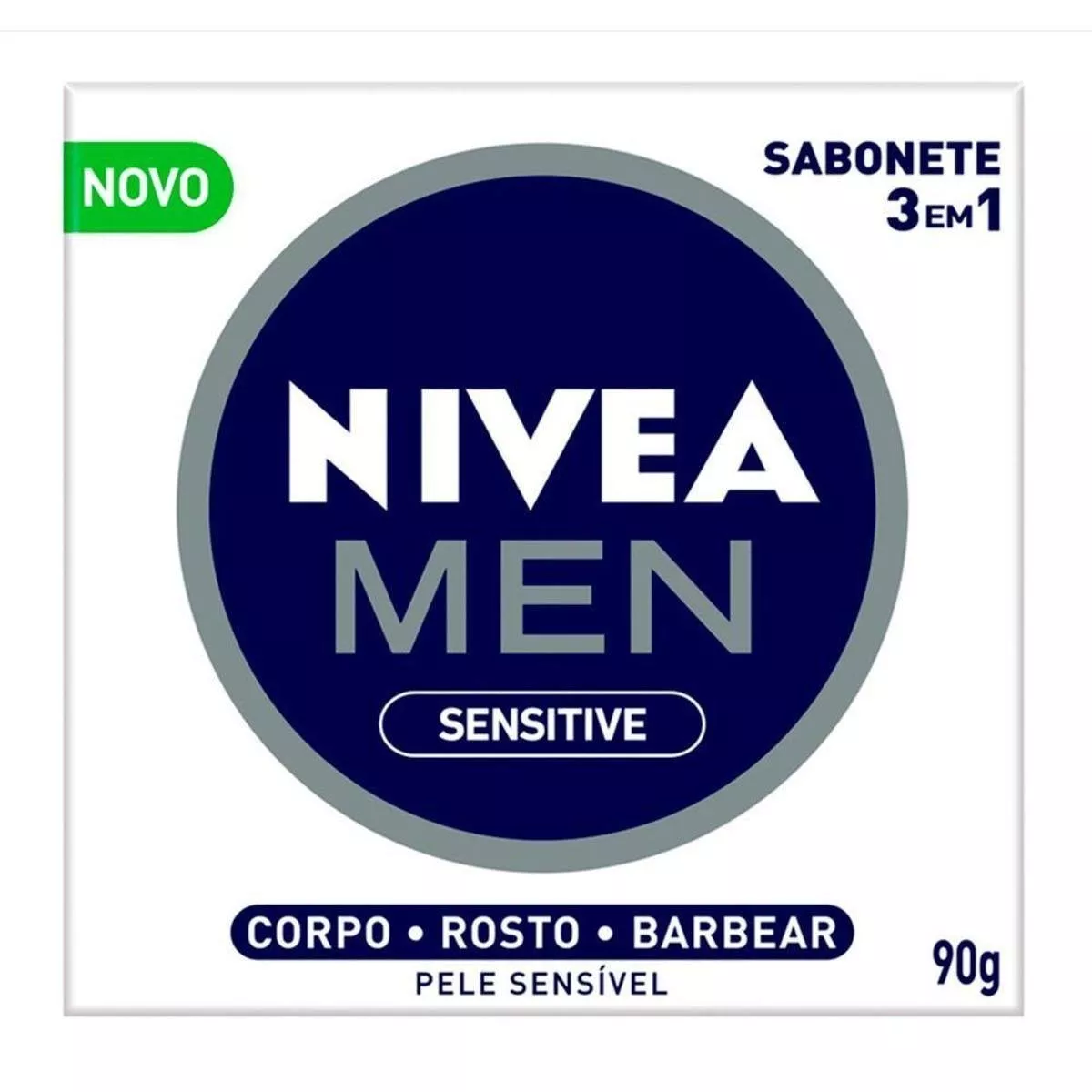 Sabonete Em Barra 3 Em 1 Nvea Men Sensitive 90g