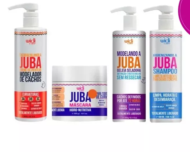 2 Unid. Shampoo Phytomanga 300ml + Kit Juba (creme De Pentear + Mscara + Gelia + Shampoo) Grtis