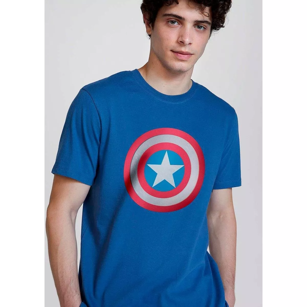 Camiseta Hering Capito Amrica, Marvel - Unissex, Tamanho Ep Ao Egg