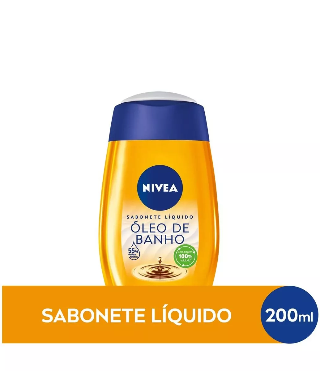 Sabonete Lquido Natural Oil Nivea - Nivea 200ml