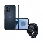 Combo Smartphone Motorola Moto G84 5g 256gb 6.5" Grafite + Smartwatch Watch 70 Preto