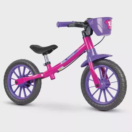 Bicicleta Sem Pedal Nathor Equilbrio Balance Menino Menina