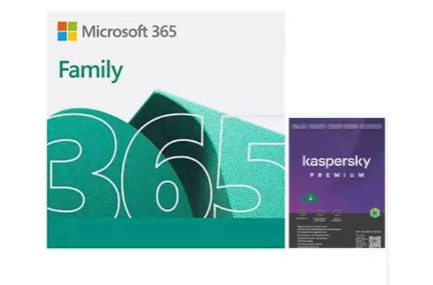 Microsoft 365 Family 1 Licena Para At 6 Usurios Assinatura 15 Meses E Kaspersky Antivrus Premium