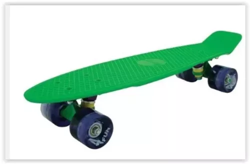 Skate Cruisers 4fun Green 22 Led - 4 Fun Skateboards