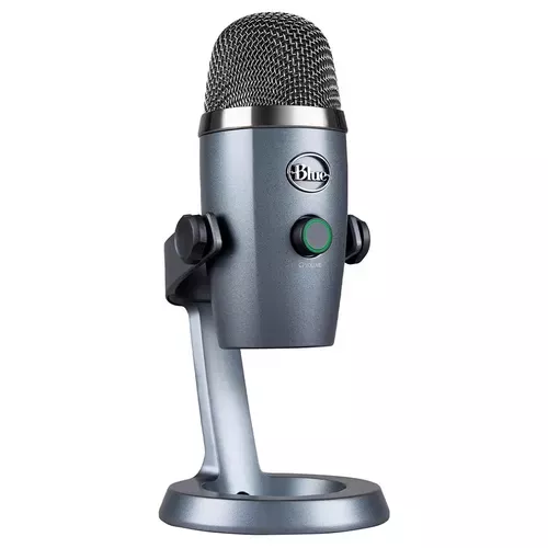 Microfone Condensador Logitech Usb Blue Yeti Nano - Cinza