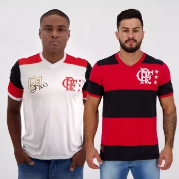 Kit De 2 Camisas Flamengo Retr