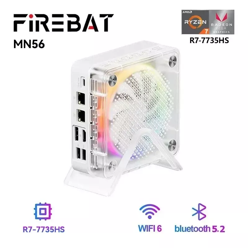 Firebat Minipc Amd R7 7735hs 16gb 512gb Ddr5 Bt5.2 Wifi6 M.2