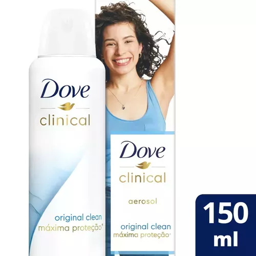 [leve 3 Pag 2] Dove Clinical Original Clean 150ml Desodorante Antitranspirante Aerosol