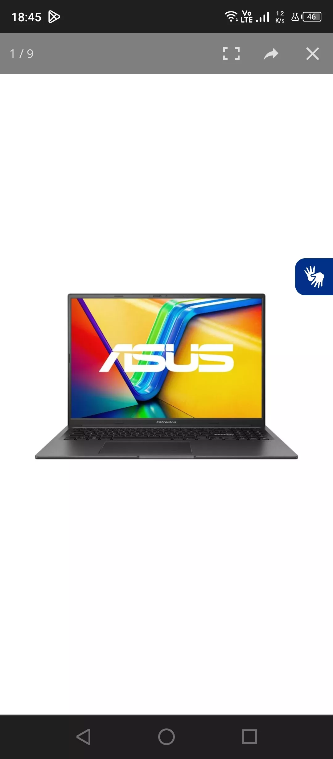 Notebook Asus Vivobook 16x Rtx 2050 I5 12450h 8gb 512gb Linux