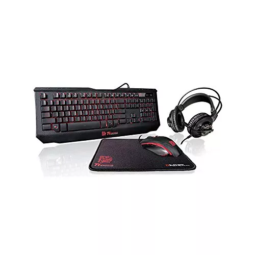 Teclado E Mouse Tt Esports Gaming Combo, Thermaltake, Kb-gck-plblpb-01, Acessrios Para Computador, Colorido