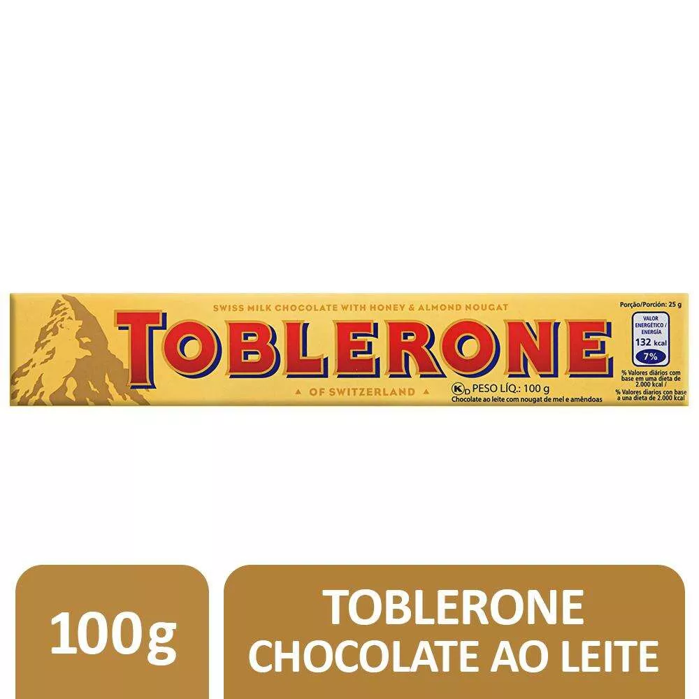 Chocolate Suo Toblerone Ao Leite 100g (regional - Rj)