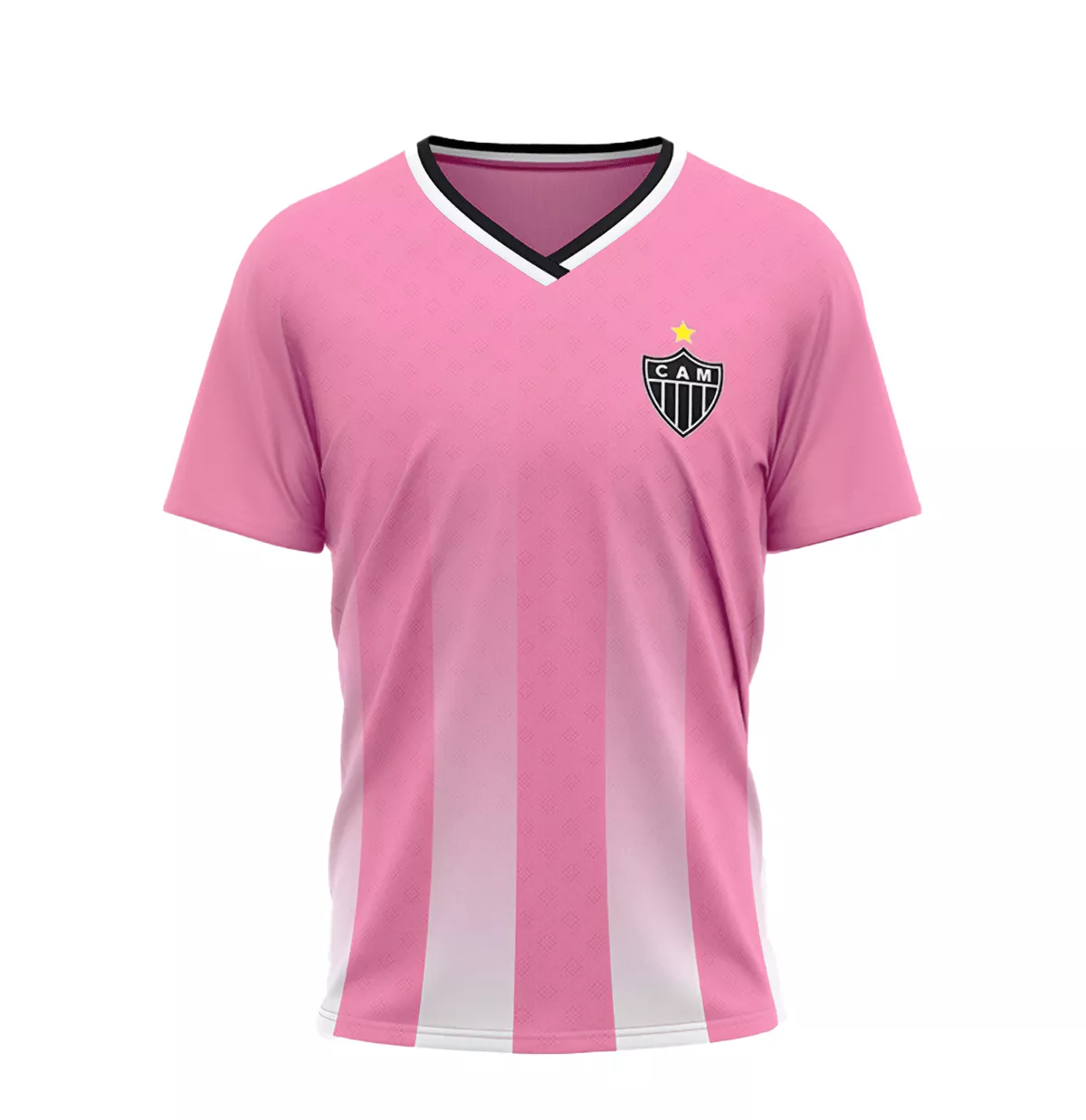 Camiseta Masculina Rosa Atltico Mineiro - Em Chamas