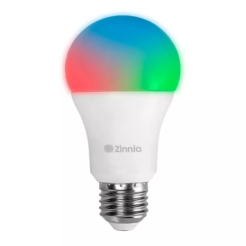 Lampada Inteligente Zinnia Crux Cr90, 9w, Bluetooth, Rgb, Branco, Zns-zncr09w-rgbc01