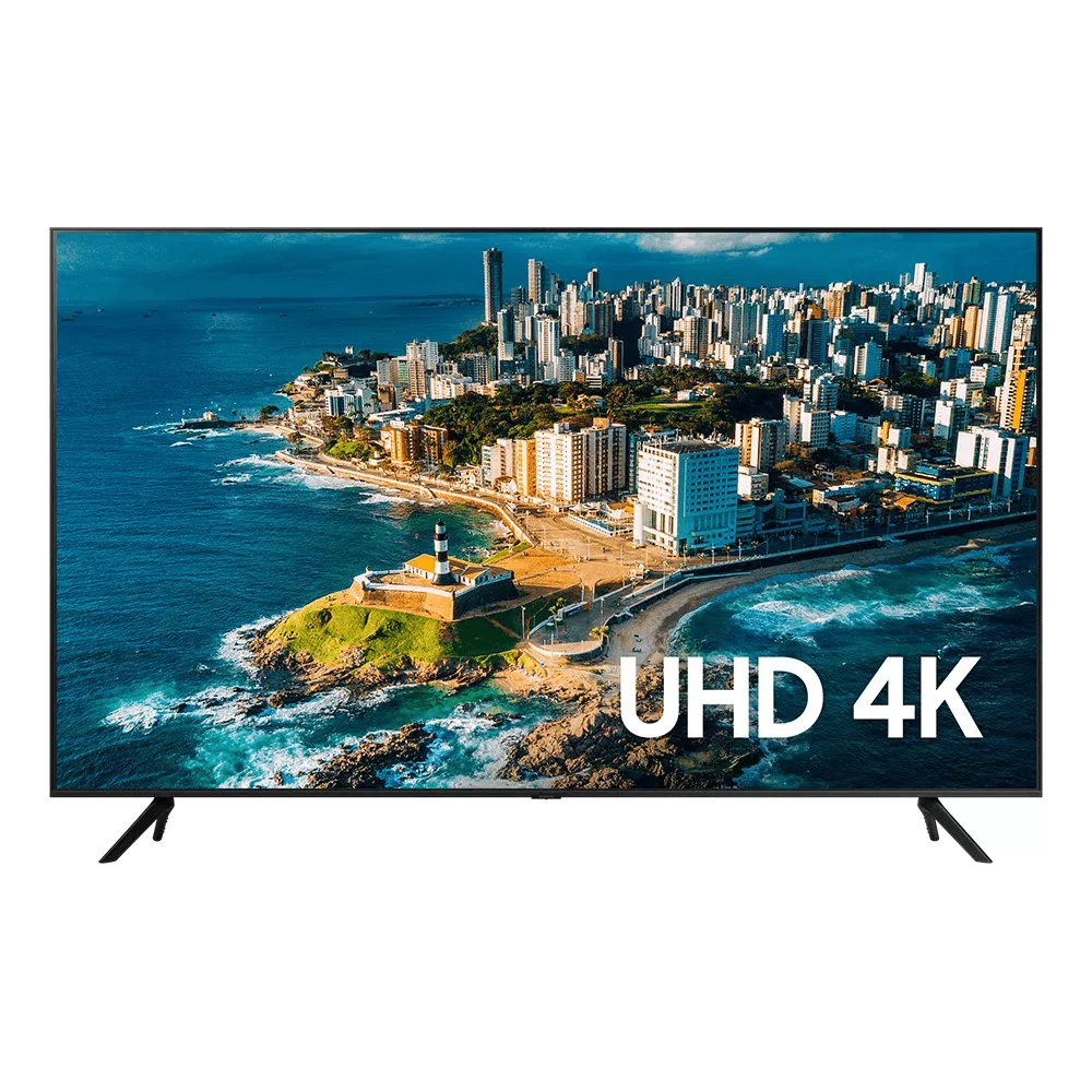 Smart Tv 65" Samsung Uhd 4k 65cu7700 2023, Processador Crystal 4k, Gaming Hub, Visual Livre De Cabos