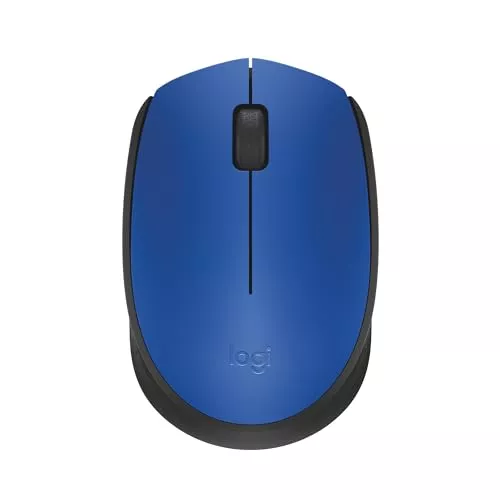 Mouse Sem Fio Logitech M170 Com Design Ambidestro Compacto, Conexo Usb E Pilha Inclusa - Azul