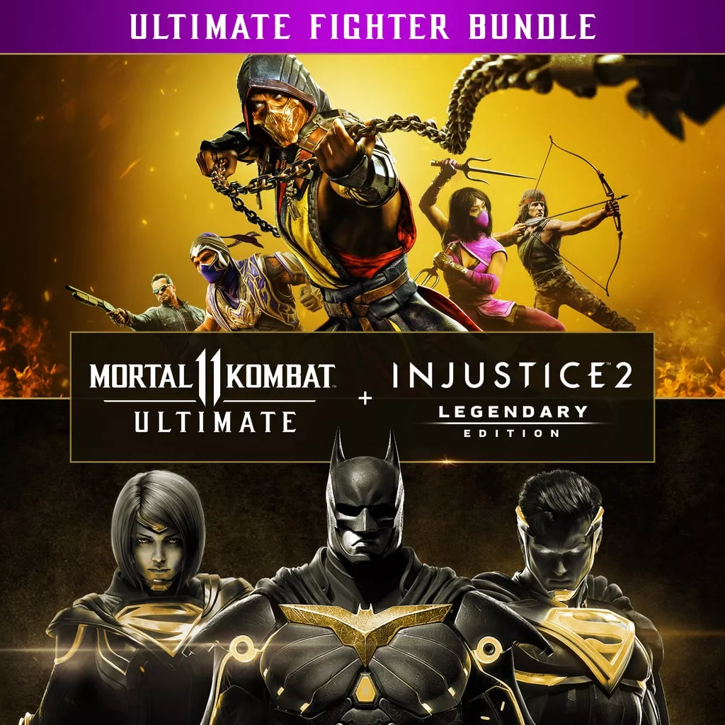 Pacote Mortal Kombat11 Ultimate + Injustice2 Ed. Lendria