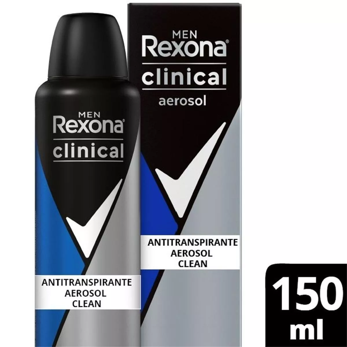 Antitranspirante Aerosol Rexona Men Clinical Clean 150ml Leve 3 Pague 2