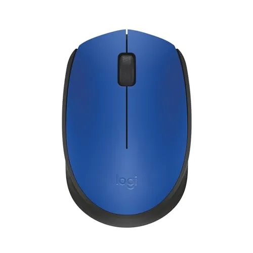 Mouse Sem Fio Logitech M170 Com Design Ambidestro Compacto, Conexo Usb E Pilha Inclusa - Azul
