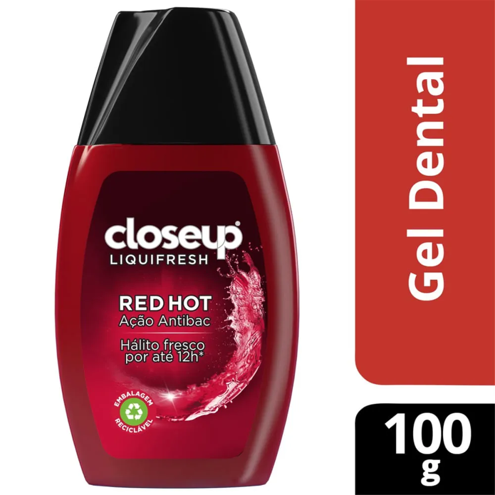 (leve 3 Pague 2) Creme Dental Close Up Liquifresh Red Gel 100g