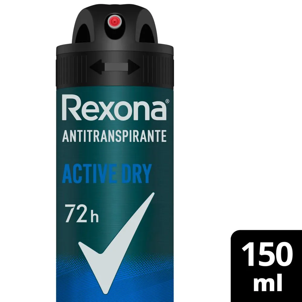 [compre 3 Pague 2] Desodorante Antitranspirante Rexona Masculino Active Dry 150ml
