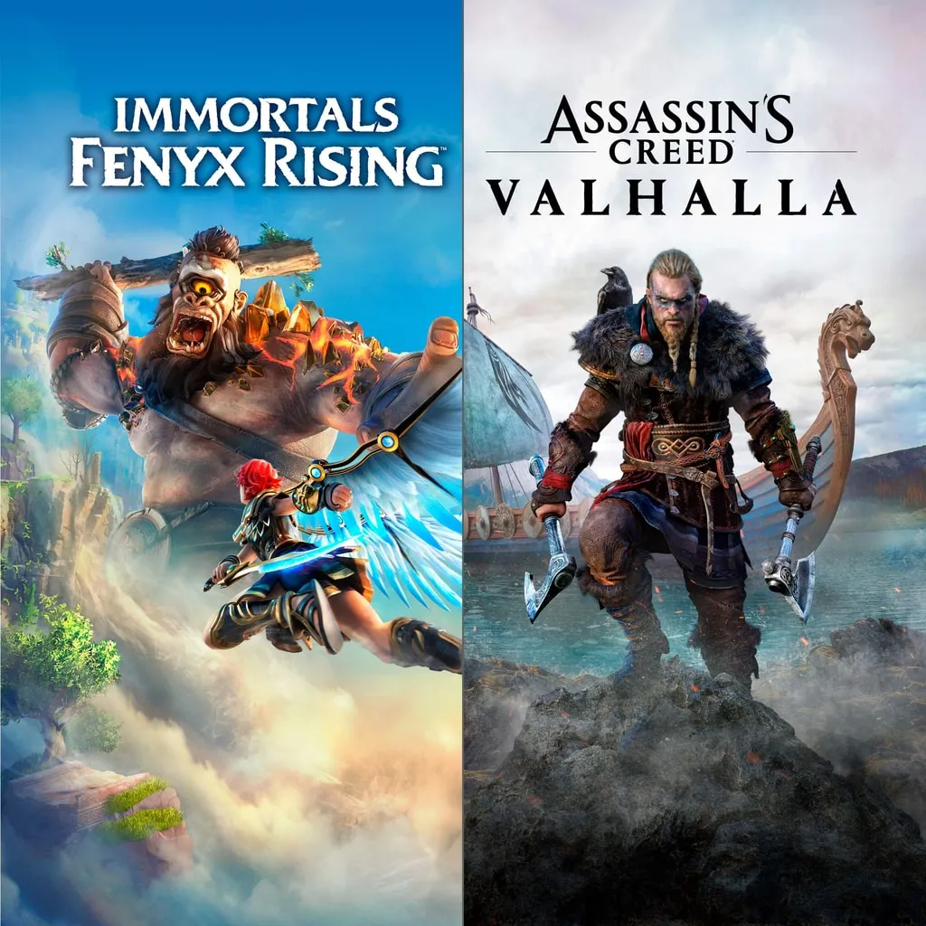 Pacote Assassins Creed Valhalla + Immortals Fenyx Rising