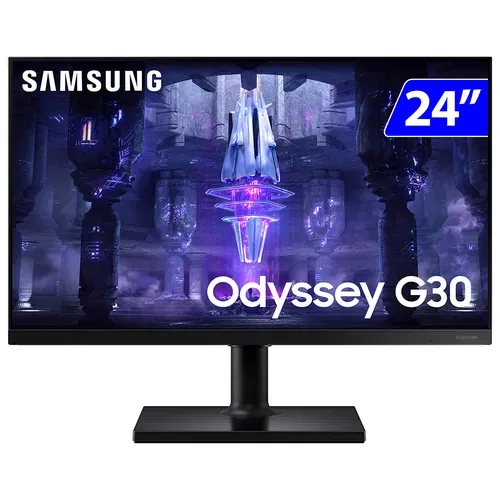 Monitor Gamer Samsung Odyssey G30 Va 24 Wide, 144hz, Full Hd Hdmi Ls24bg300elmzd