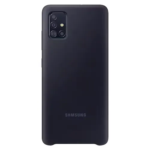 Capa Protetora Original Samsung Em Silicone Para Galaxy A51 - Preto