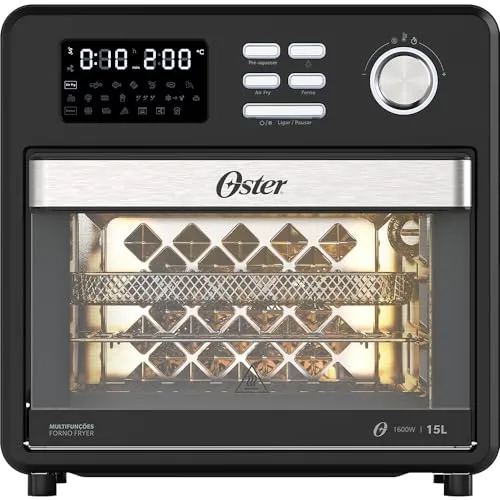 Forno E Fryer 15l Oster Multifunes Compact 10 Em 1