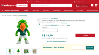Boneco Mascote De Futebol Periquito Palmeiras