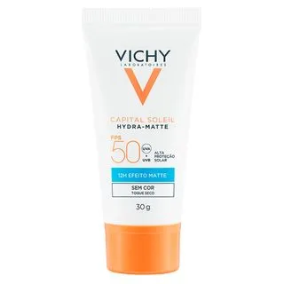 Protetor Solar Hidratante Vichy Capital Soleil Hydra-matte Fps50 + 2 Brinde Vichy Vcy Normaderm Gel 60g