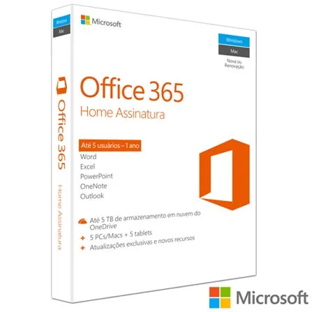 Office 365 Home - At 5 Usurios
