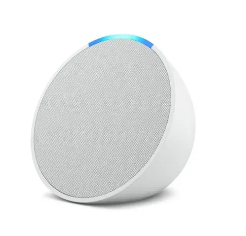 Echo Pop Amazon, Com Alexa, Smart Speaker, Som Envolvente, Branco - B09zxn77l2