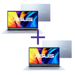 Notebook Asus I5 12450h 8gb 256gb W11 15,6 Ips Level + Notebook Asus R7 4800h 8gb 256gb Linux 15,6fh