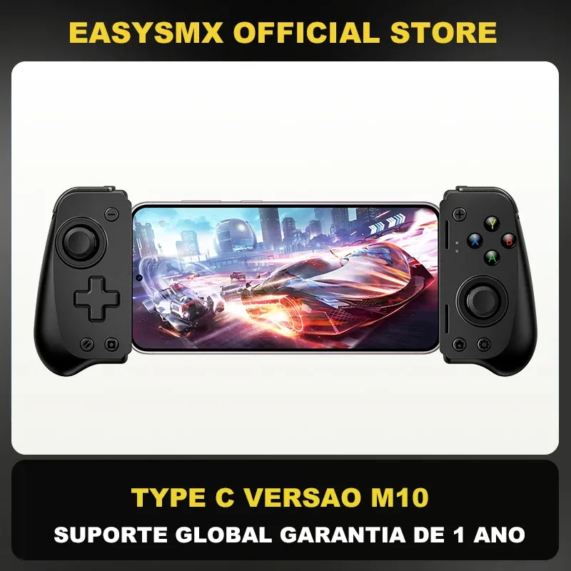 [taxa Inclusa] Controle Easysmx M10 Tipo C Com Hall Effect Para Android E Iphone 15 - Game Pass, Steam Link