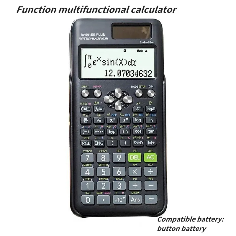 Multifuncional Porttil Calculadora Funo Cientfica, Display Led, Eletrnic