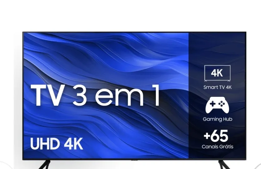 Smart Tv Samsung 75" Uhd 4k 75cu7700, Processador Crystal 4k + Sound Tower Mx-st45b