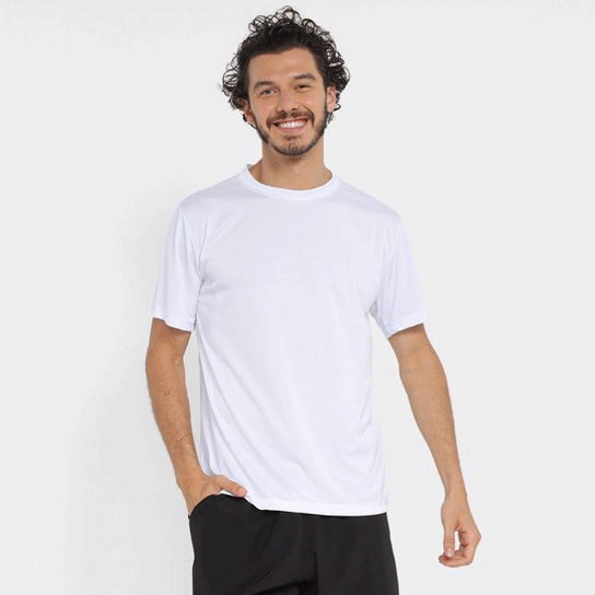 Kit 5 Camiseta Masculina Dry Com Proteo Uv