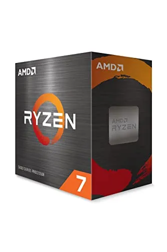 Processador Amd Ryzen 7 5700x 3.4ghz (turbo 4.6ghz) 32mb Cache Am4 100-100000926wof, Cermica Cinza