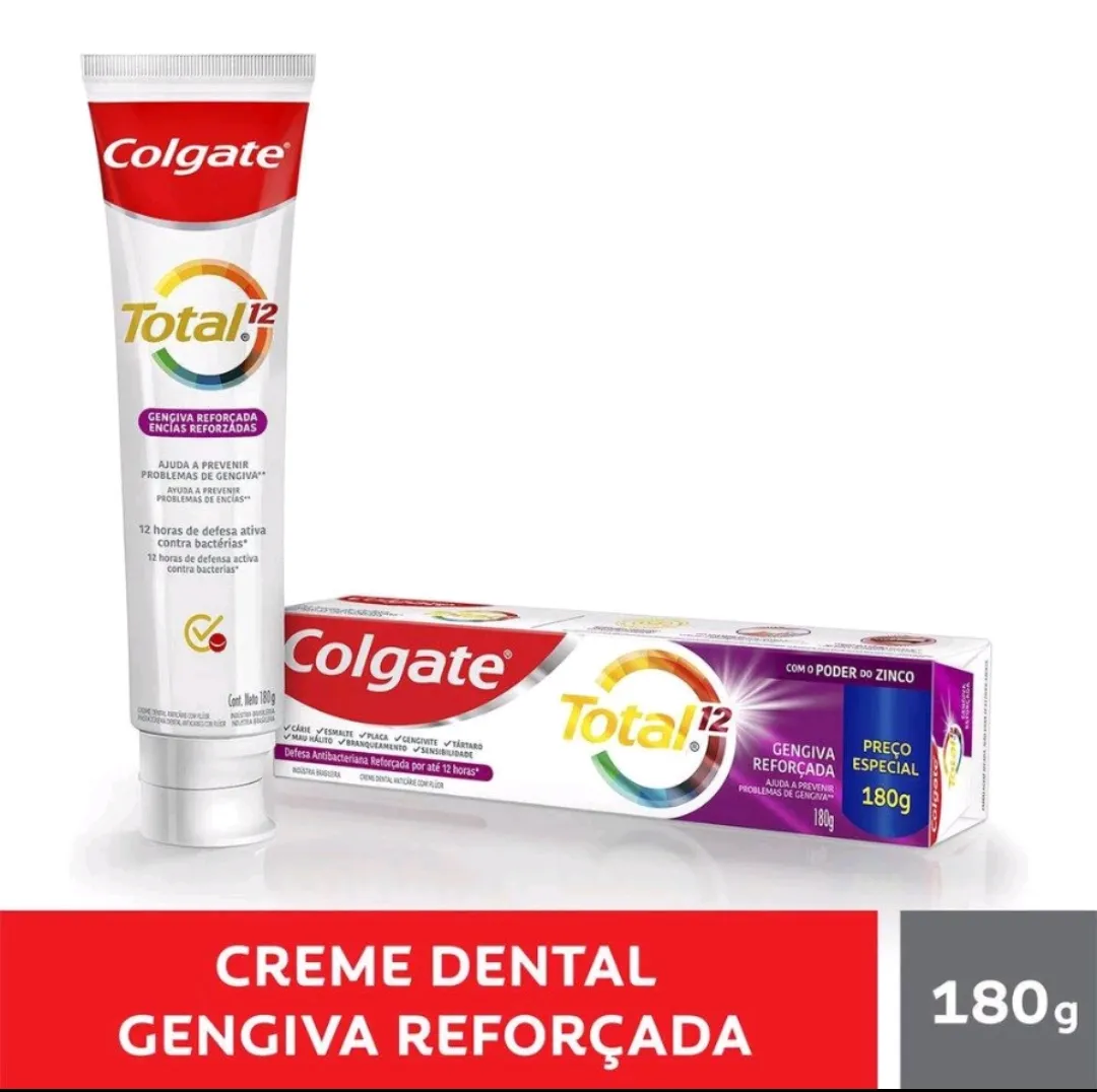 Creme Dental Colgate Total 12 Gengiva Reforada 180g