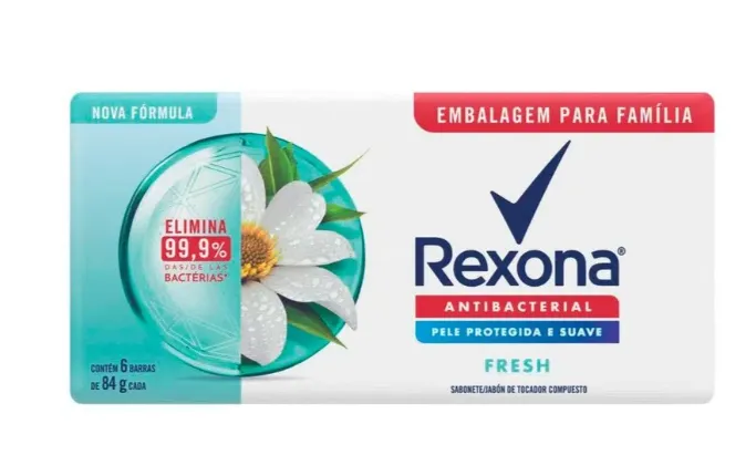 Sabonete Rexona Antibacterial Fresh - 6 Unidades