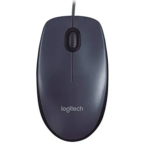 [r$ 22 Super] Mouse Com Fio Usb Logitech M90 Com Design Ambidestro E Facilidade Plug And Play
