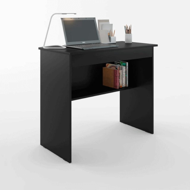 Escrivaninha/mesa De Computador Com 1 Gaveta E Prateleira Organizadora Para Quarto Ou Escritrio